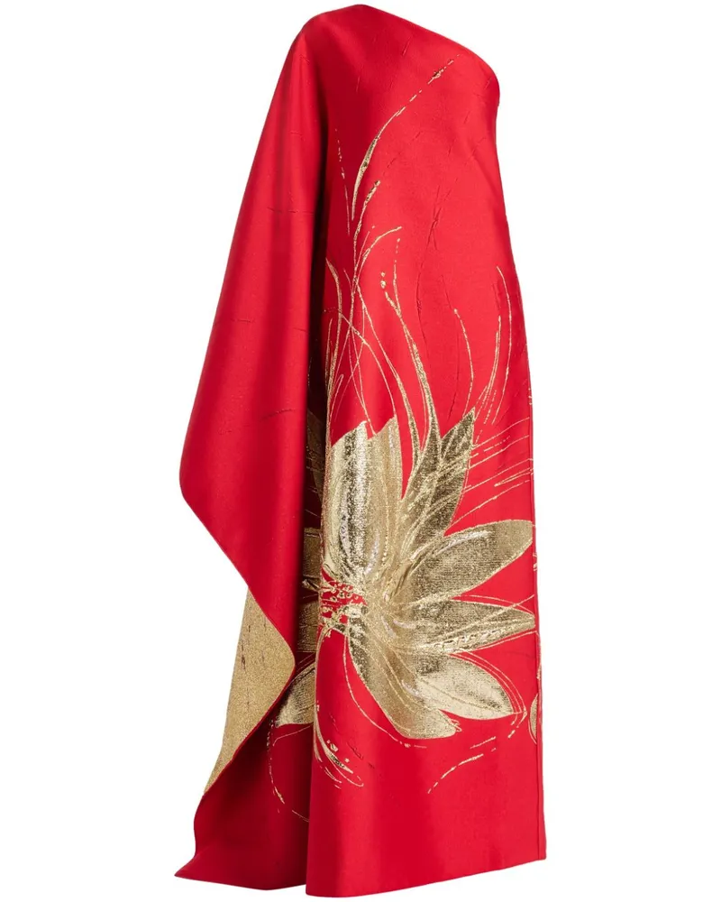 Taller Marmo Abendkleid mit Print - Rot Rot