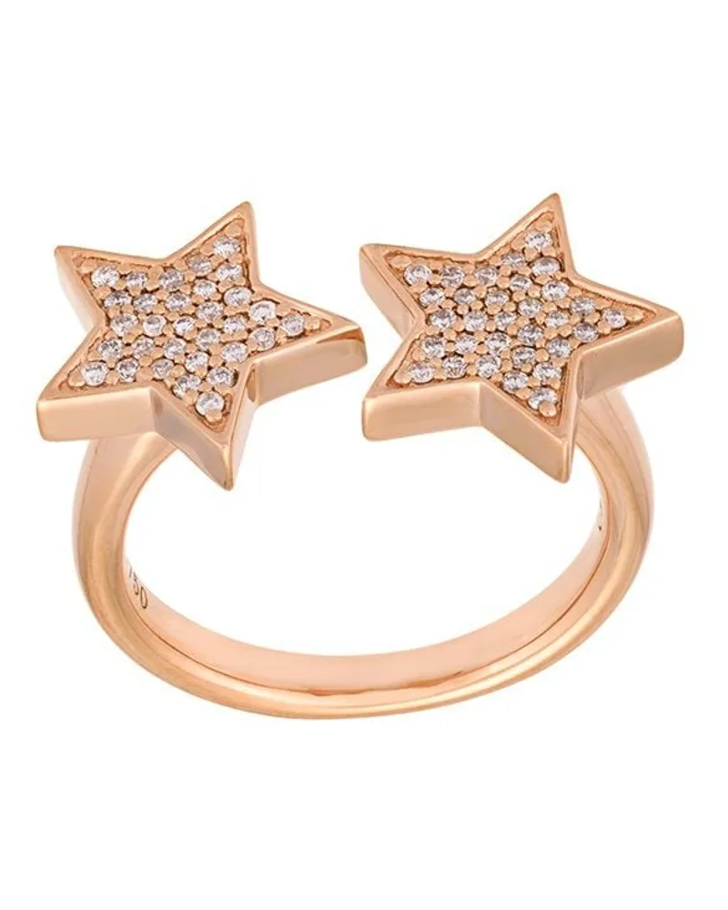 Alinka 18kt 'Stasia' Rotgoldring mit Diamanten - Metallic Metallic