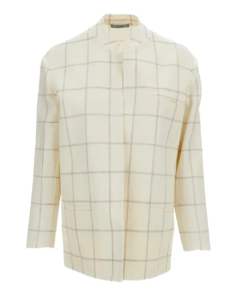 Dušan collarless jacket - Weiß Weiß