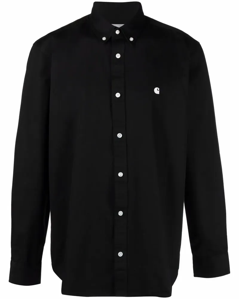 Carhartt WIP Madison Hemd mit Logo-Stickerei - Schwarz Schwarz