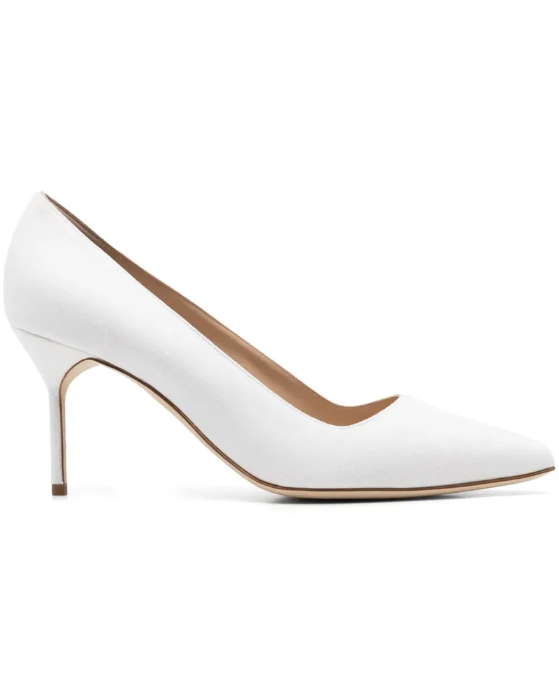 Manolo Blahnik BB Pumps 70mm - Weiß Weiß