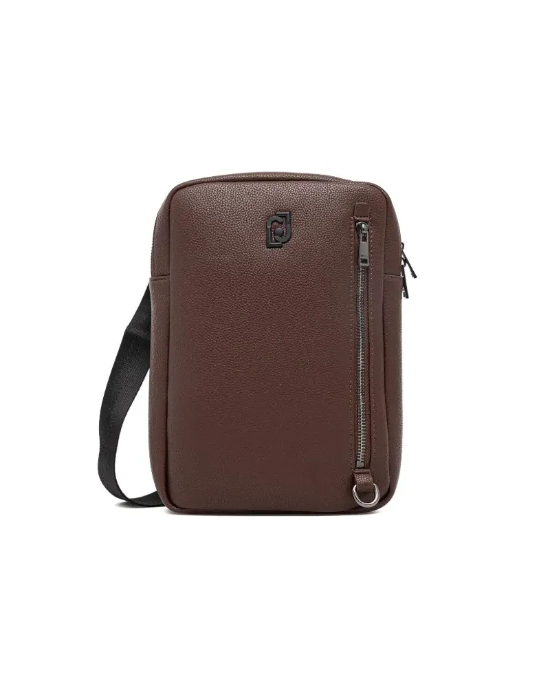 Liu Jo Kuriertasche mit Logo-Schild - Braun Braun