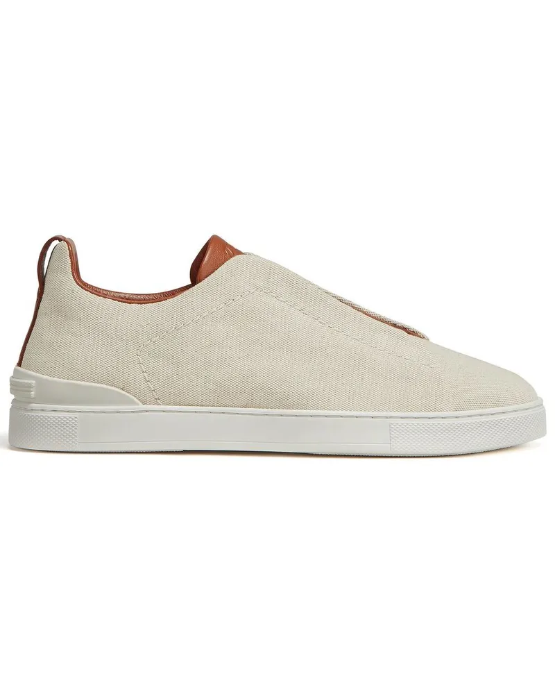 Ermenegildo Zegna Triple Stitch Sneakers - Nude Nude