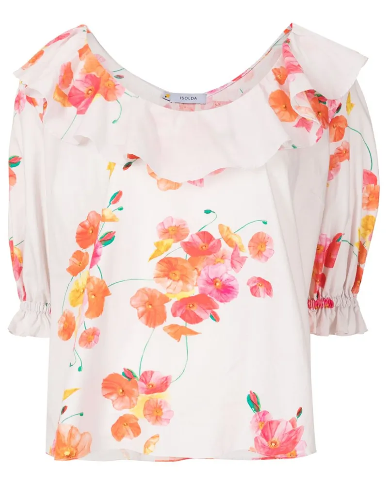 ISOLDA Poppies Field Forever Bluse - Mehrfarbig Mehrfarbig