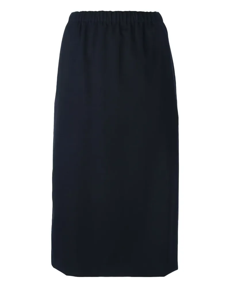 Comme des Garçons Gerade geschnittener Midirock - Blau Blau