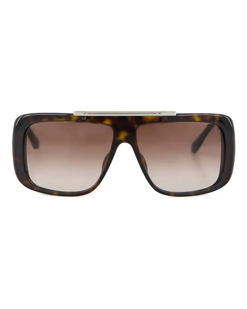 Alexander McQueen Sonnenbrille mit Oversized-Gestell - Braun Braun