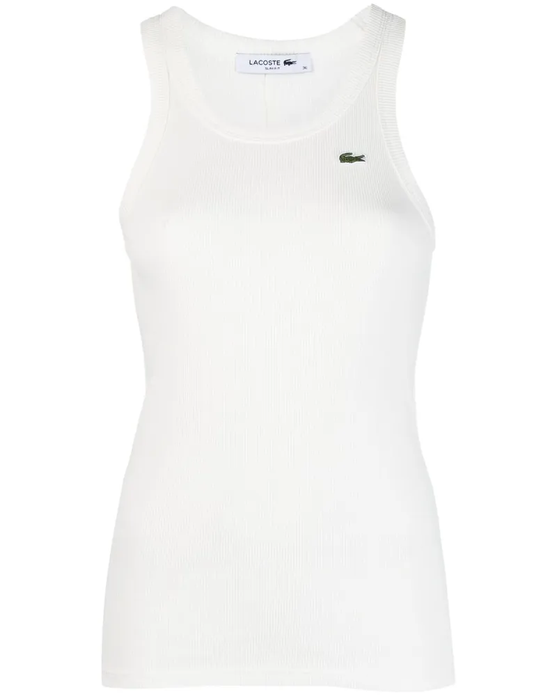 Lacoste Tanktop mit Logo-Applikation - Weiß Weiß