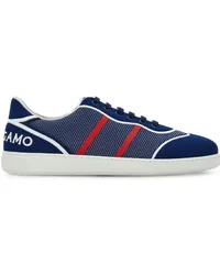 Ferragamo Sneakers mit Logo-Stickerei Blau