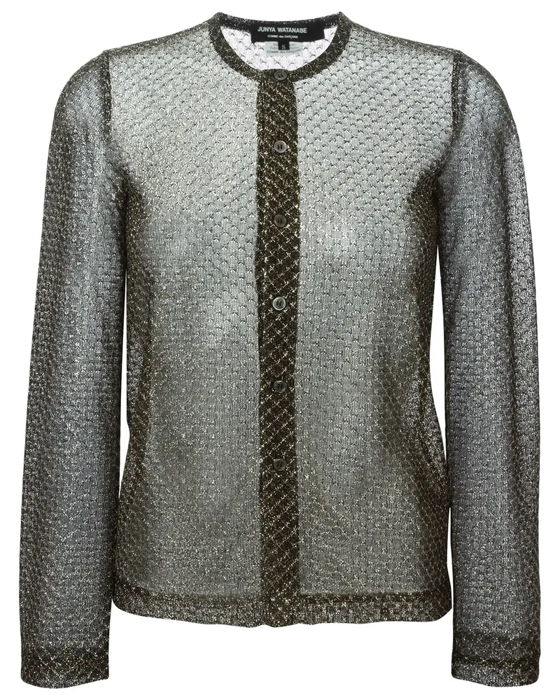 Junya Watanabe Cardigan mit metallischem Glanz - Schwarz Schwarz