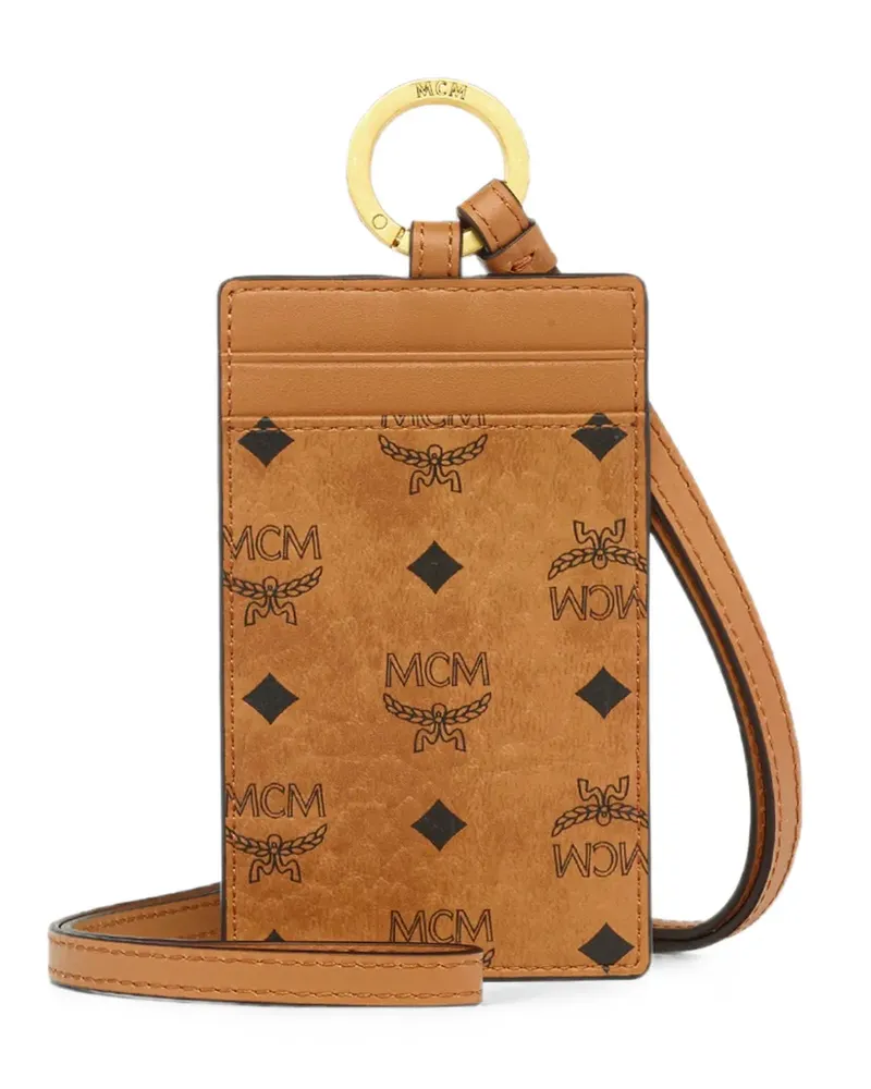 MCM Visetos Kartenetui mit Trageriemen - Nude Nude