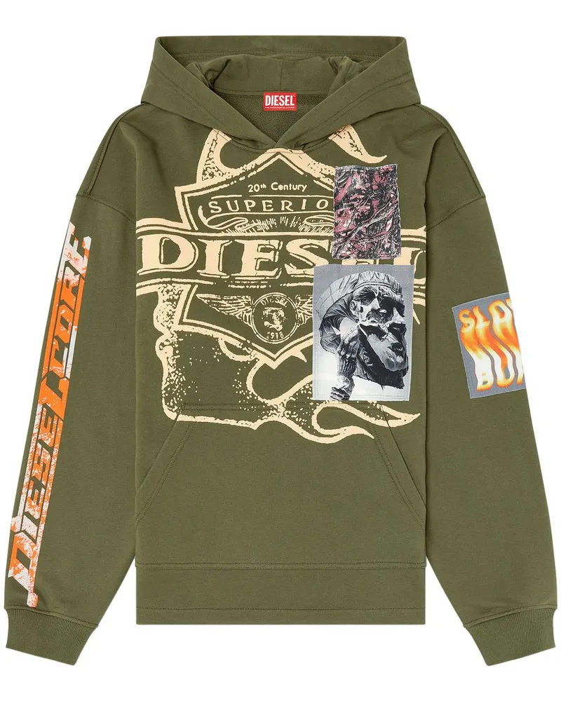 Diesel S-Baxt Hoodie - Grün Grün
