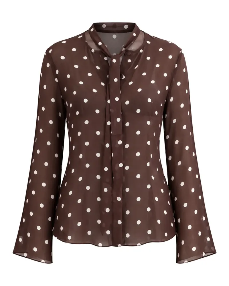 Baum und Pferdgarten Madeli Hemd mit Polka Dots - Braun Braun
