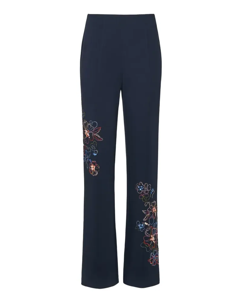 Cinq à Sept Kingsley blooming linework trousers - Blau Blau