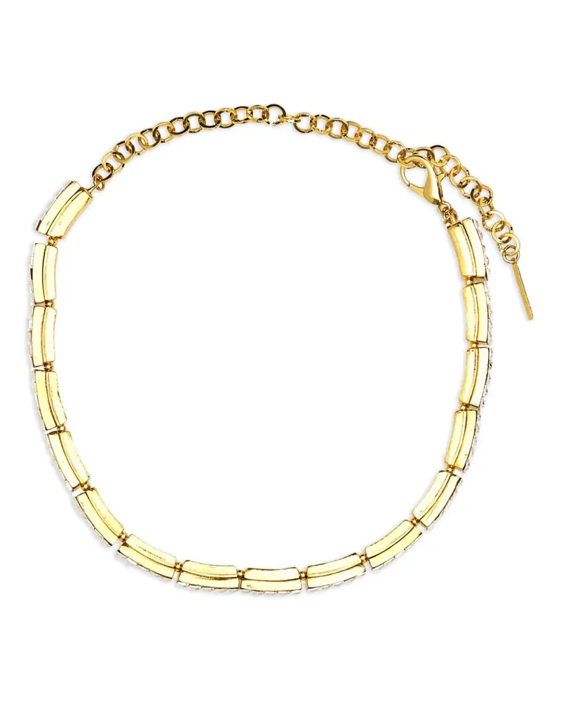 Alessandra Rich Halskette mit Kristallen - Gold Gold