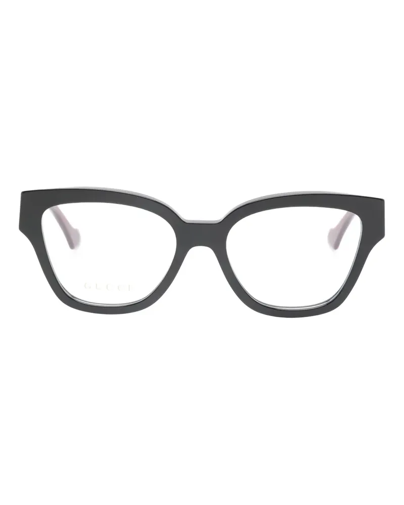 Gucci logo cat-eye glasses - Schwarz Schwarz