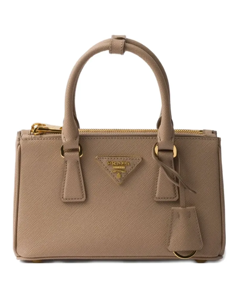 Prada Mini Galleria Tasche - Braun Braun