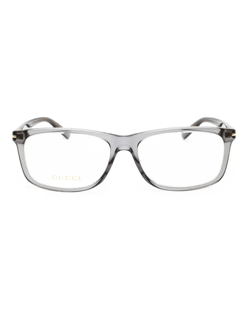 Gucci rectangle-frame glasses - Grau Grau