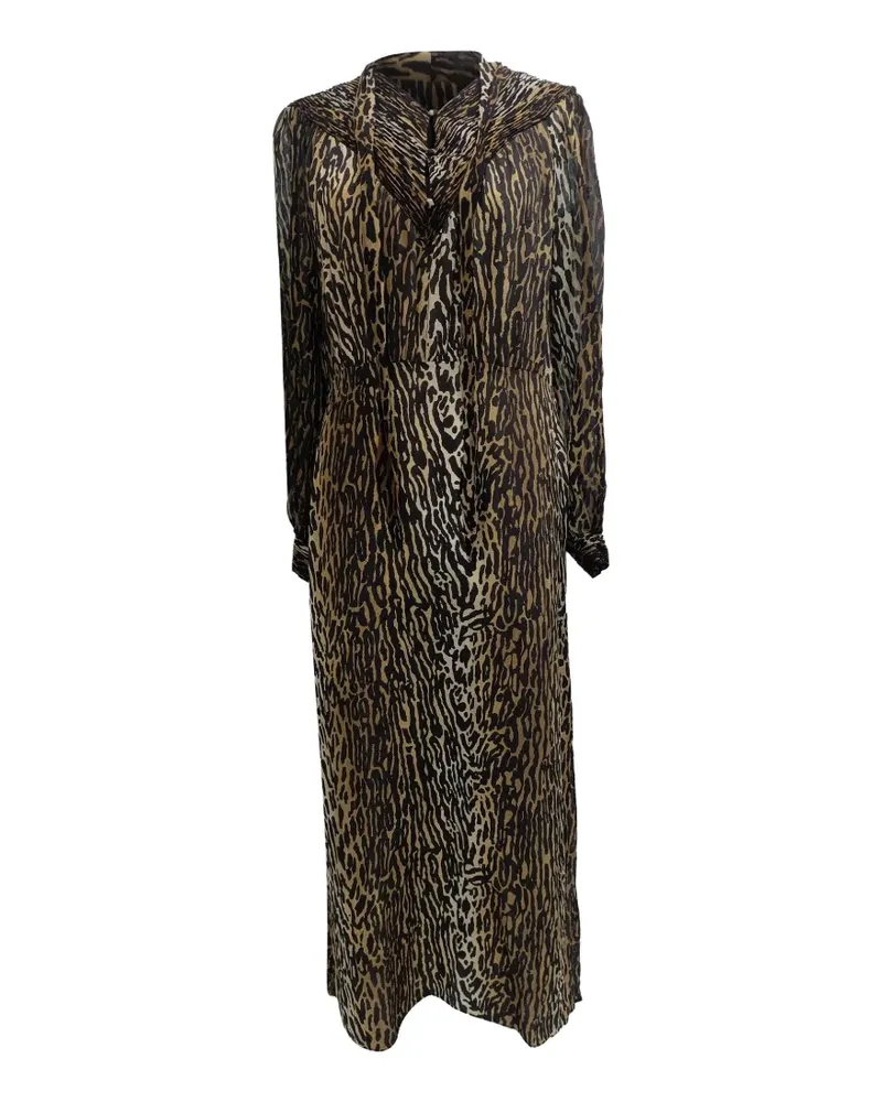 RIXO Bette leopard-print dress - Nude Nude