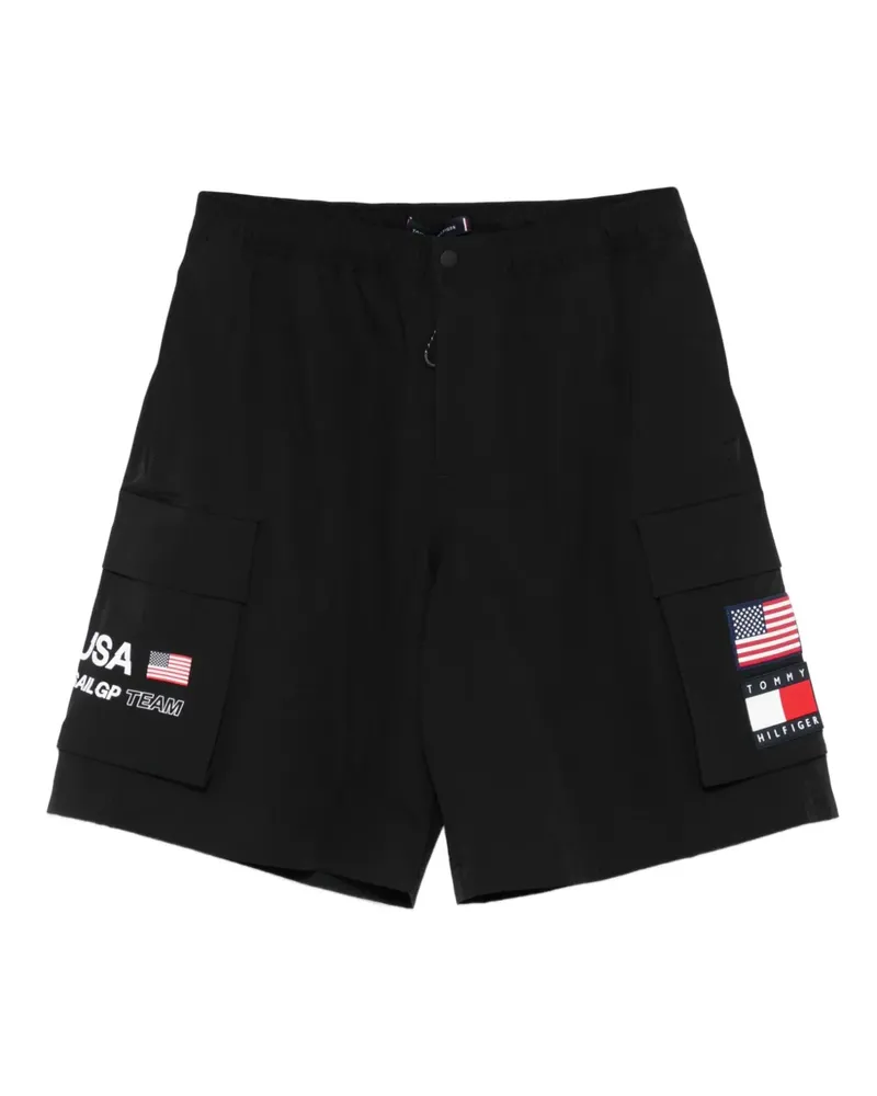 Tommy Hilfiger x Sail GP Shorts mit aufgesetzten Taschen - Schwarz Schwarz