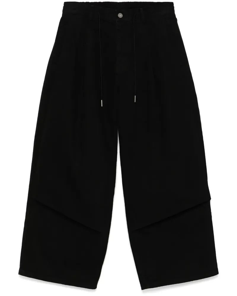 SONGZIO Morris Wide-Leg-Jeans - Schwarz Schwarz