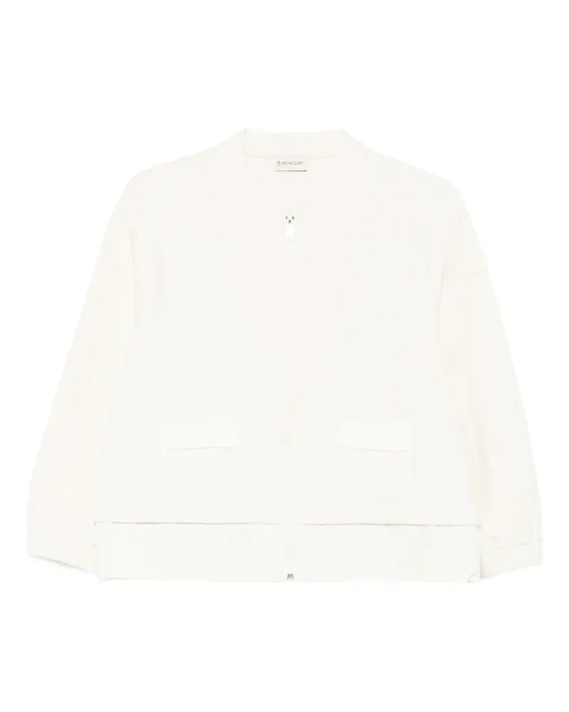 Moncler Bouclé-Pullover mit Reißverschluss - Nude Nude