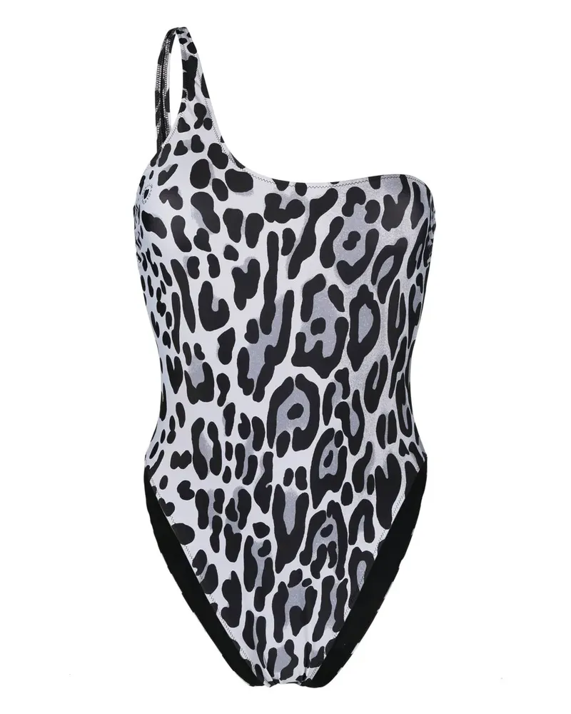 Stella McCartney Badeanzug mit Leoparden-Print - Grau Grau