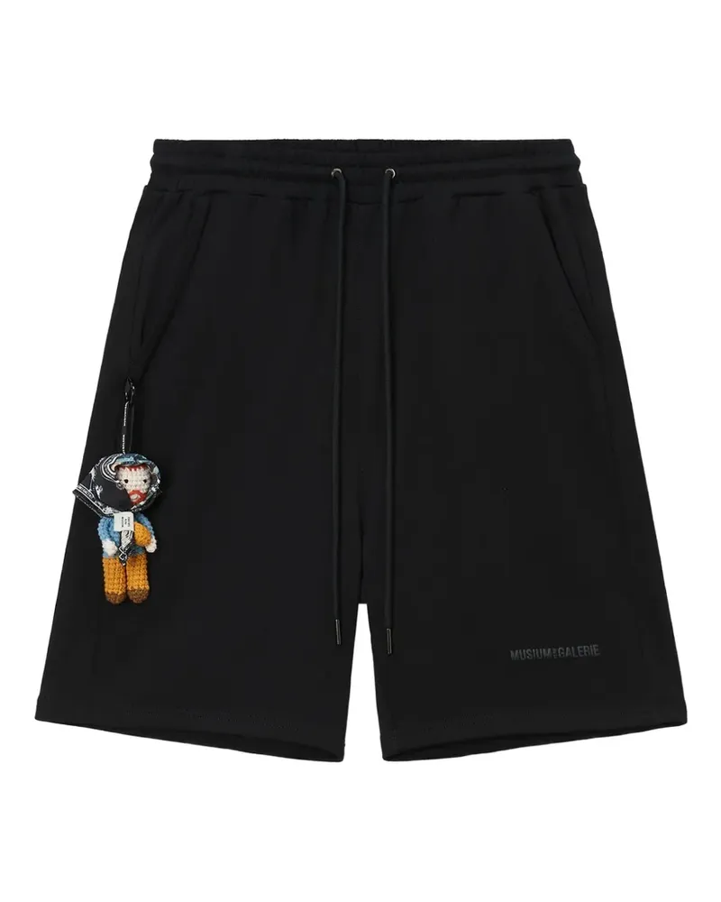 Musium Div. Shorts mit Kordelzug - Schwarz Schwarz