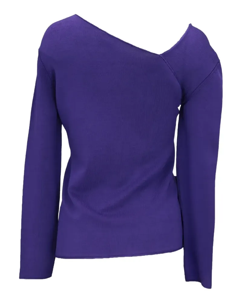 Tom Ford asymmetric-neck side-tie sweater - Violett Violett