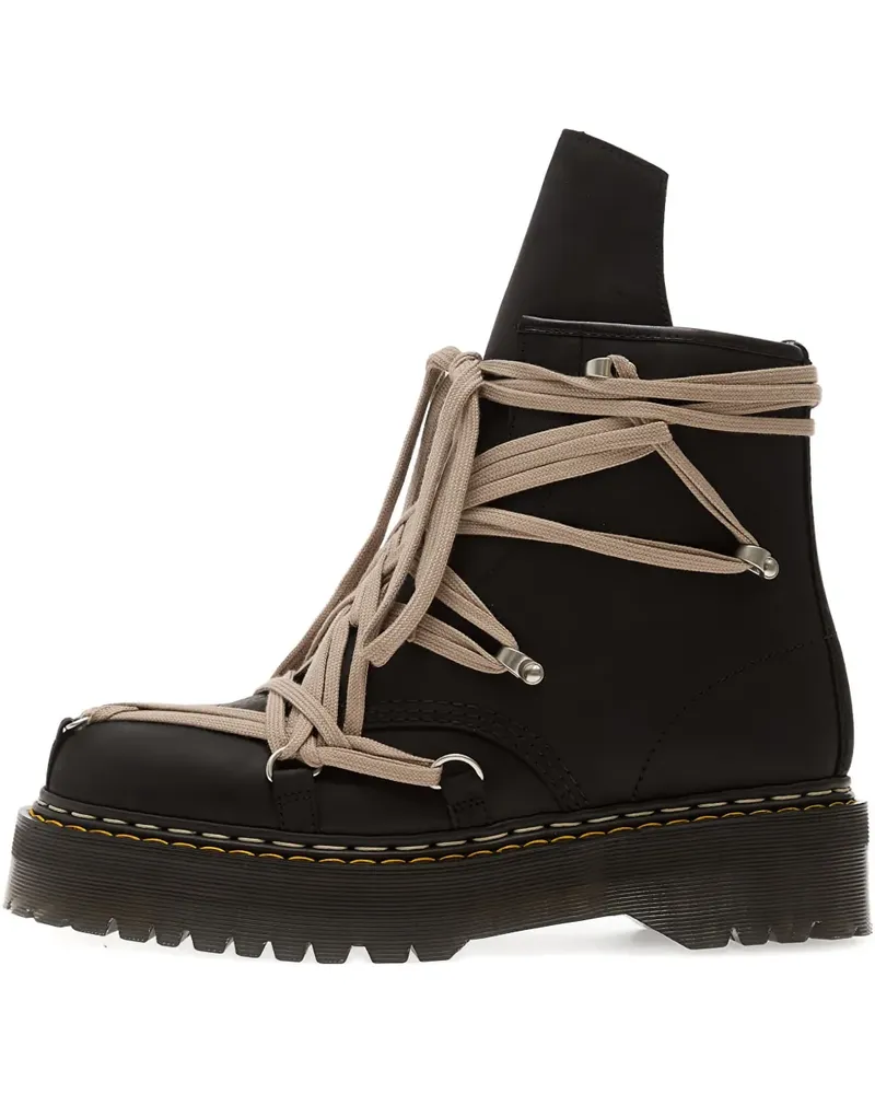 Rick Owens xDr. Martens Megalace 1460 leather boots - Schwarz Schwarz