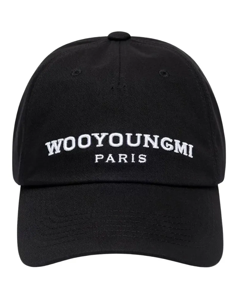 Wooyoungmi Baseballkappe mit Logo-Stickerei - Schwarz Schwarz