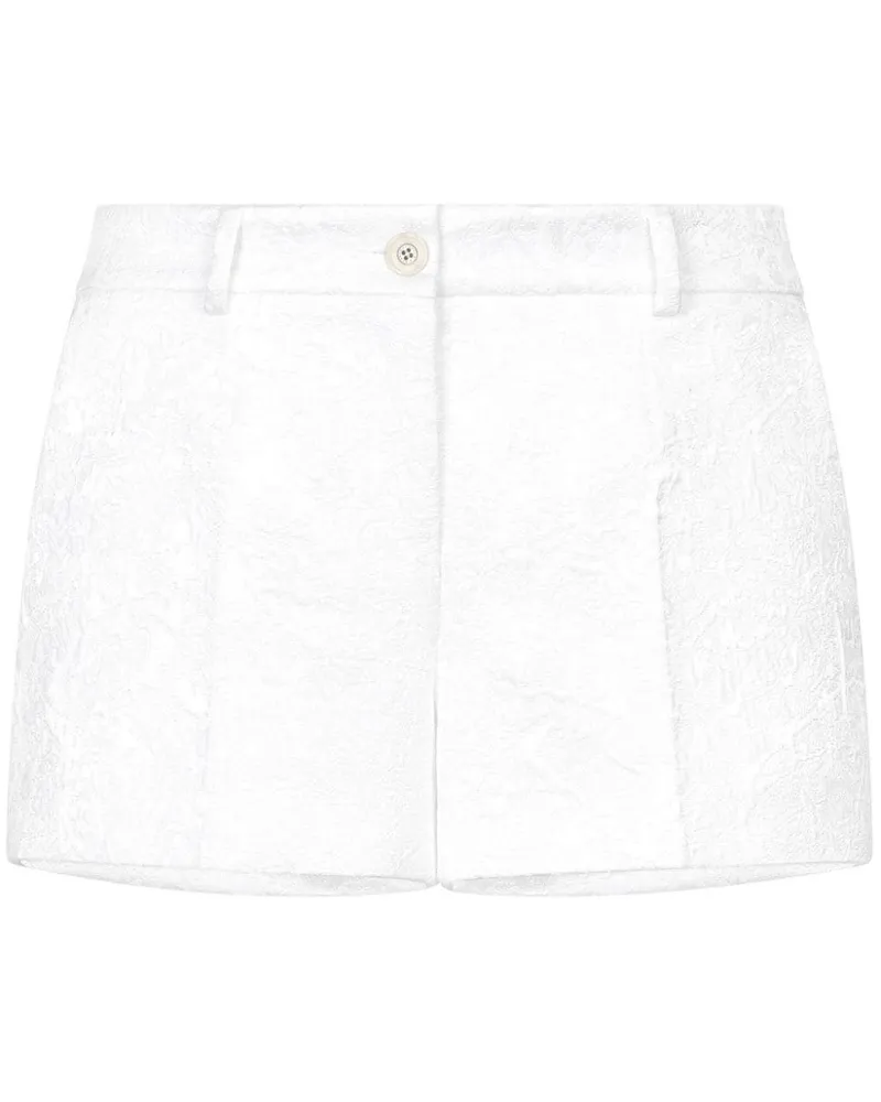 Dolce & Gabbana Brokat-Shorts - Weiß Weiß