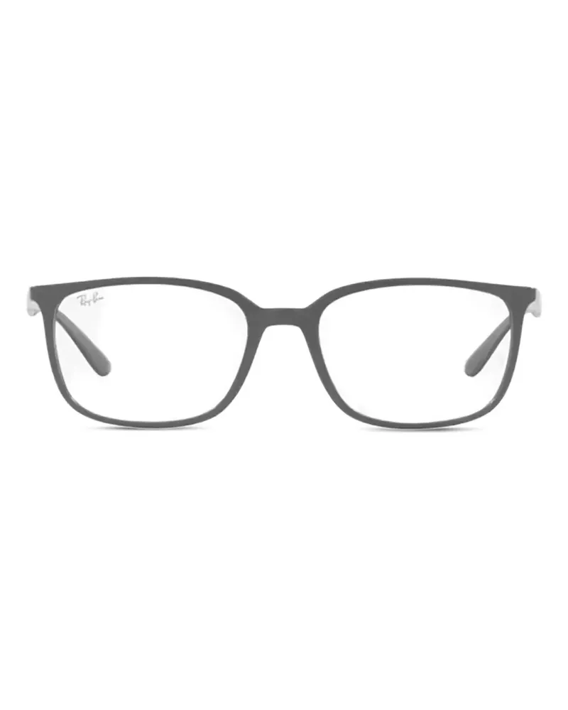 Ray Ban Brille mit eckigem Gestell - Grau Grau