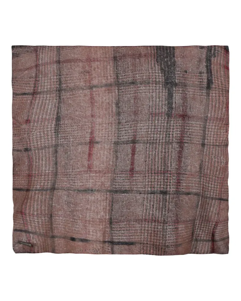 Faliero Sarti Scottino check-pattern scarf - Braun Braun