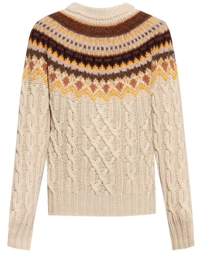 Moncler Pullover mit Jacquardmuster - Nude Nude