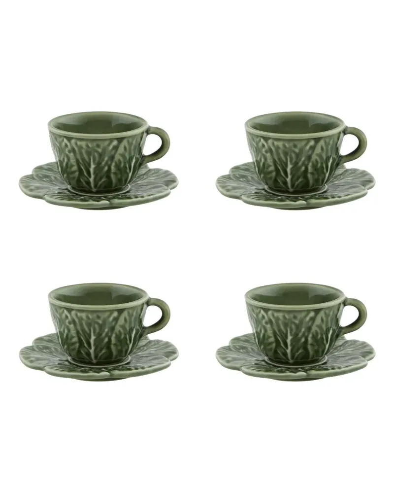 Bordallo Pinheiro Cabbage Kaffeetasse und Untersetzer - Grün Grün