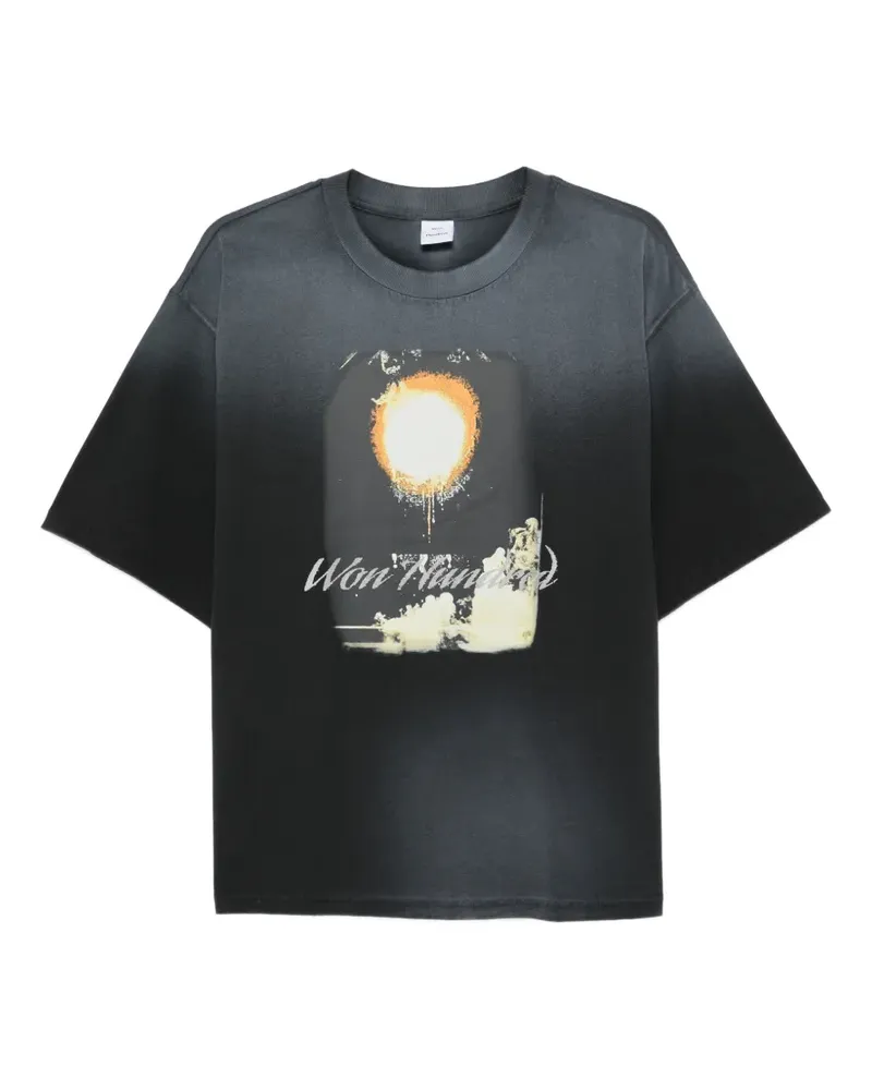 Won Hundred Houston Rocket T-Shirt mit Print - Grau Grau