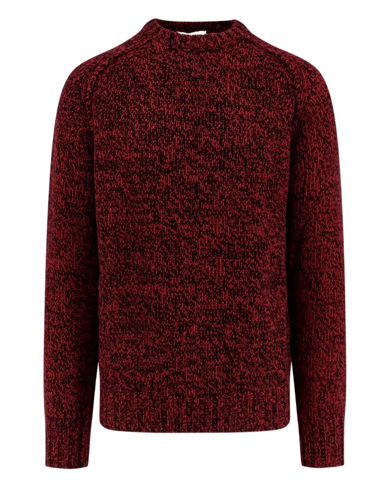 Alpha Industries Melierter Pullover - Rot Rot