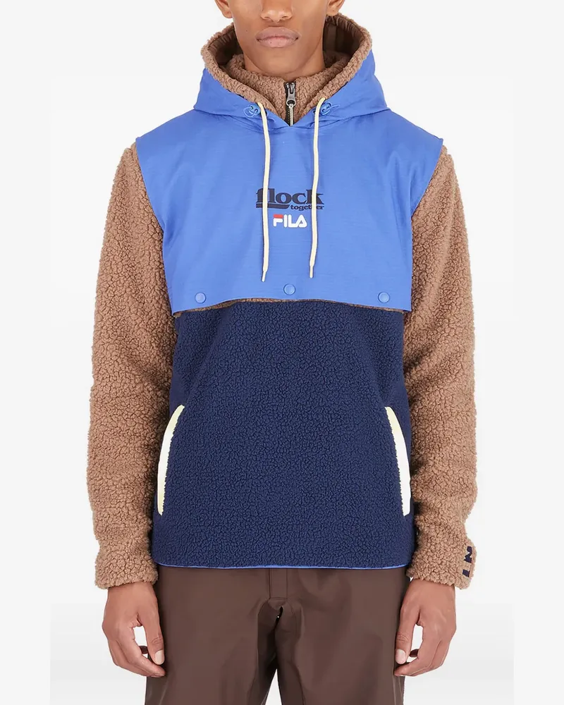 Fila Hoodie mit Fleece-Einsätzen - Blau Blau