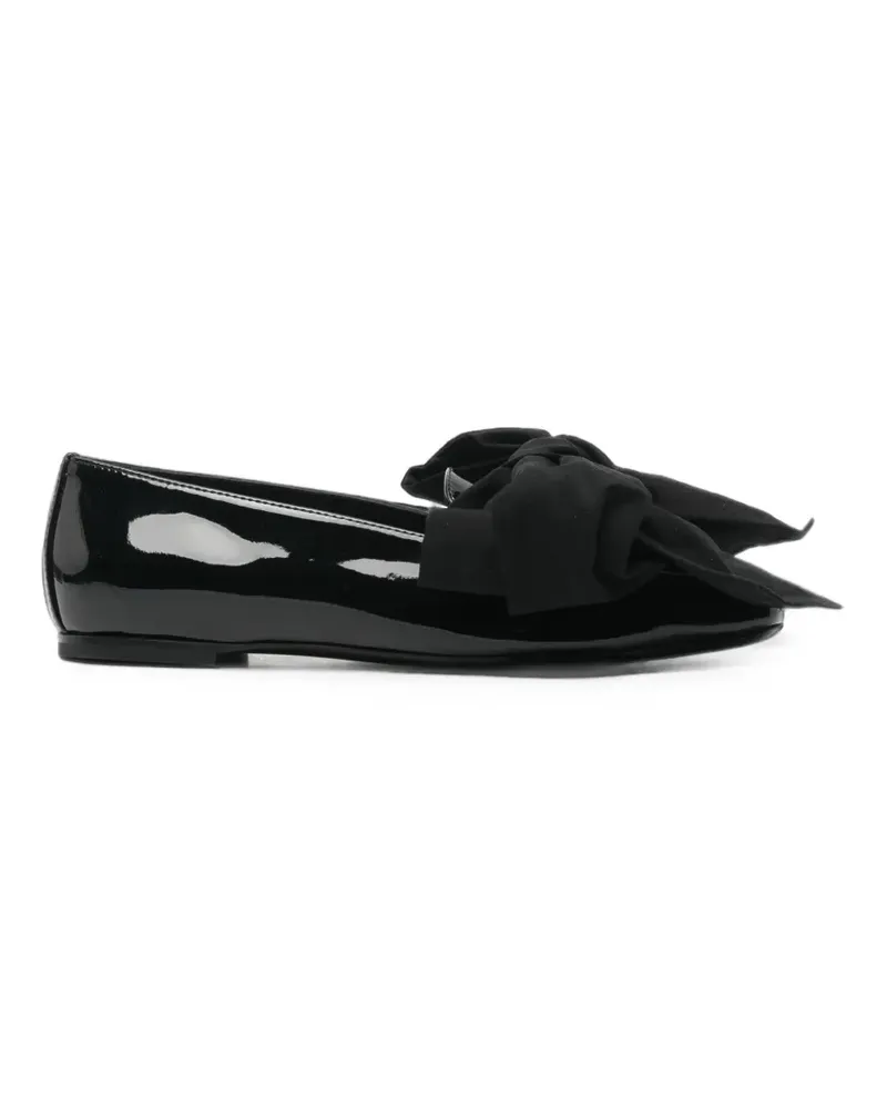 Attilio Giusti Leombruni Ballerinas mit Schleifendetail - Schwarz Schwarz
