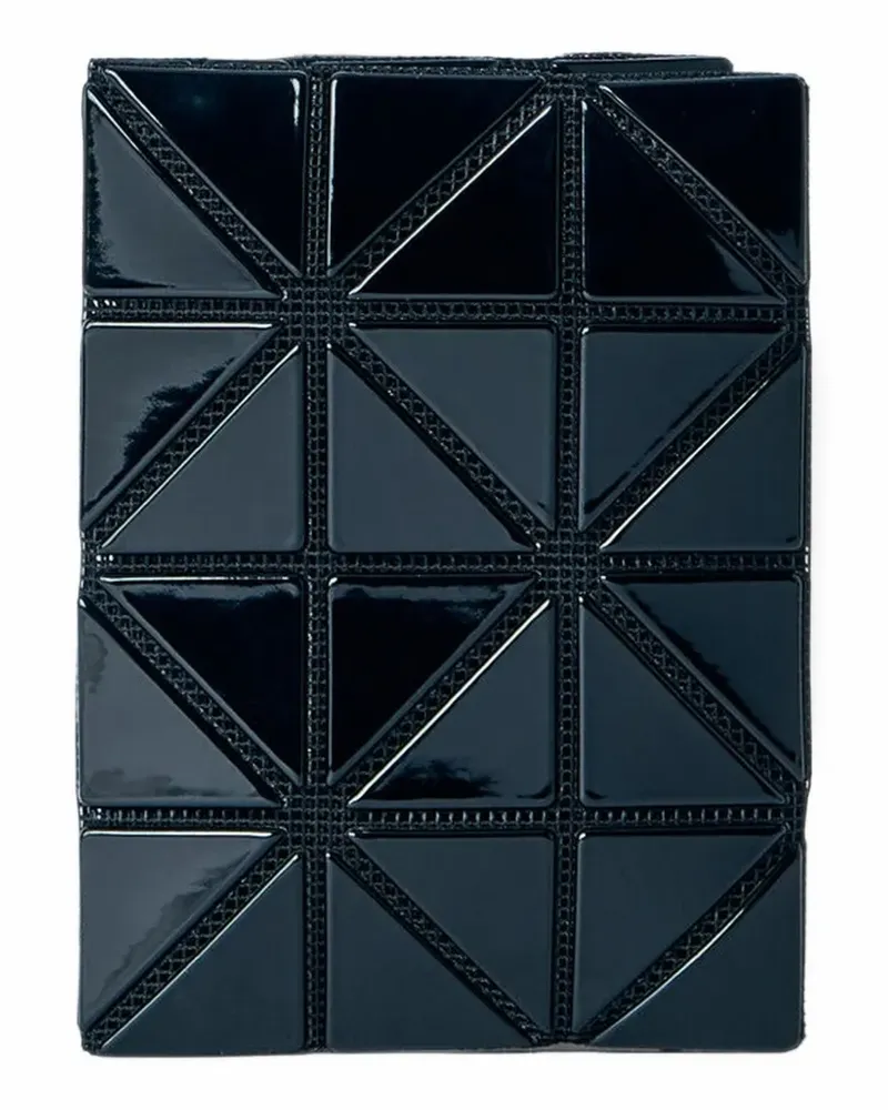 Issey Miyake Kartenetui mit geometrischen Einsätzen - Schwarz Schwarz