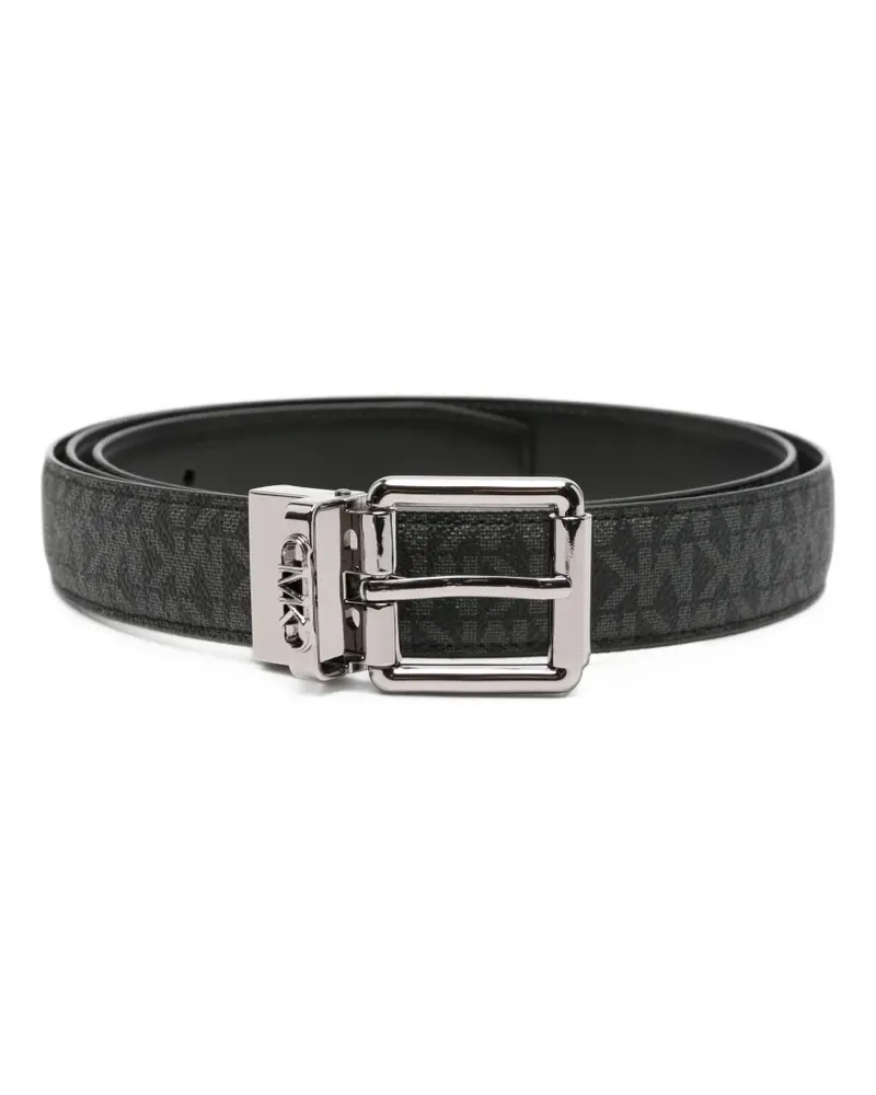 Michael Kors Wendbarer Gürtel mit Logo-Print - Schwarz Schwarz