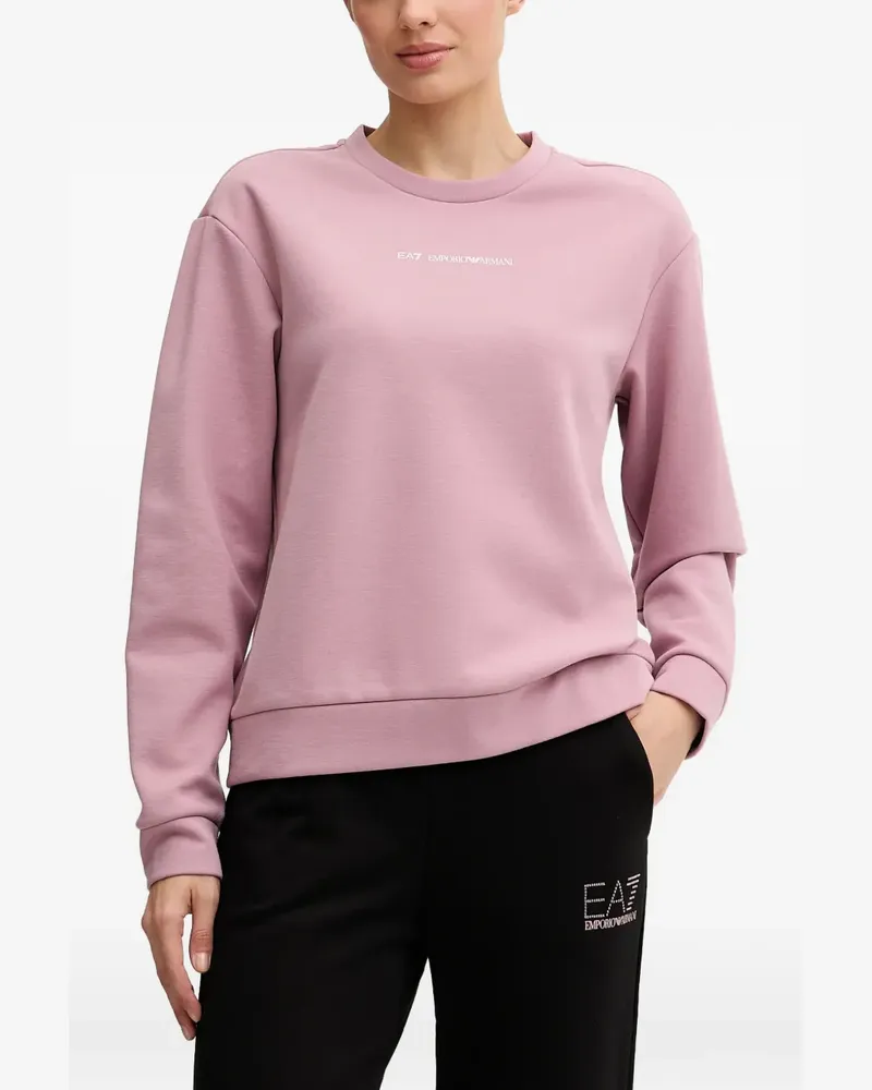 EA7 logo-print sweatshirt - Rosa Rosa