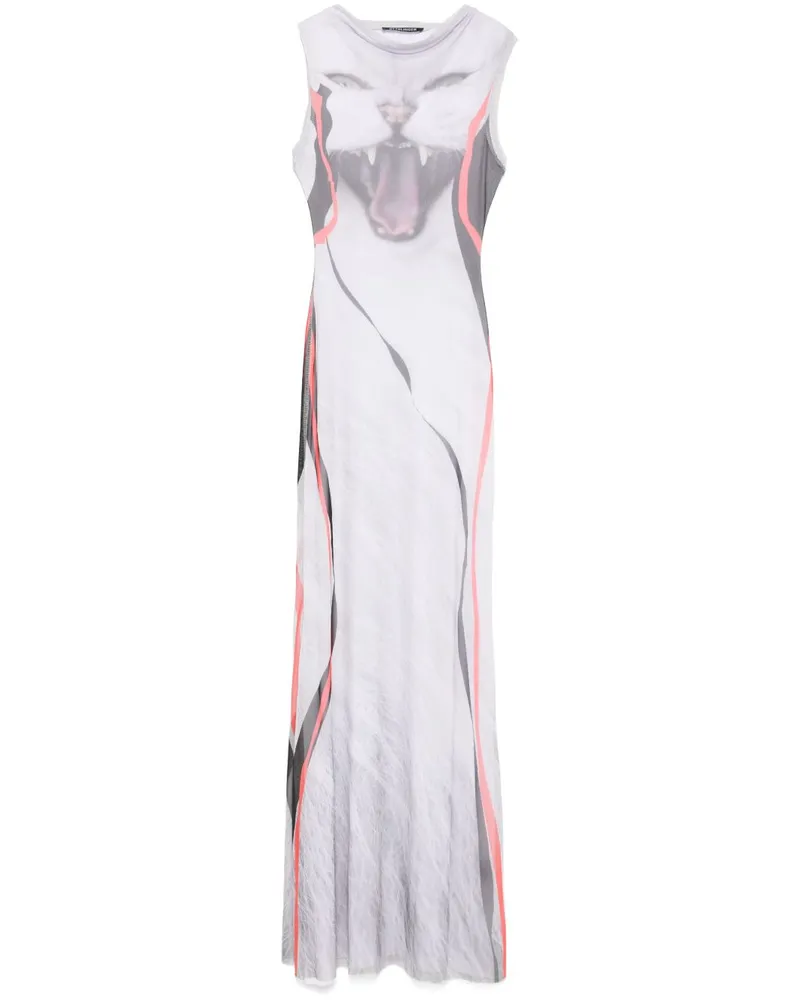 OTTOLINGER Maxikleid in Netzoptik - Grau Grau