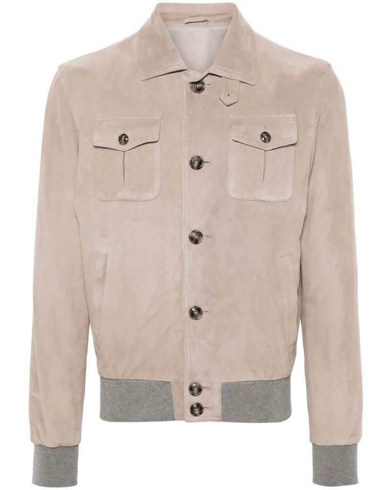 BARBA Greg Jacke aus Wildleder Nude