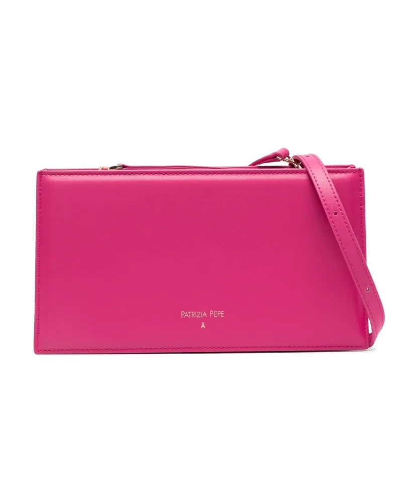 Patrizia Pepe Schultertasche aus Leder - Rosa Rosa