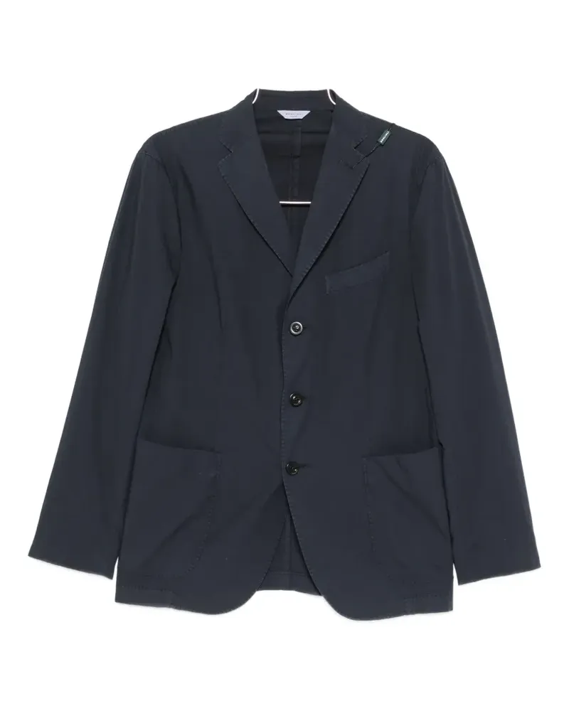 Boglioli single-breasted cotton blazer - Blau Blau