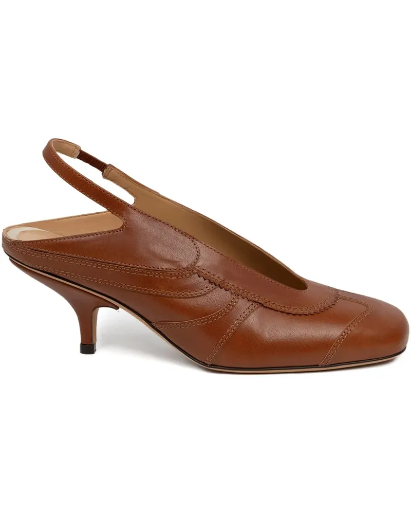 Dries van Noten Pumps mit Slingback-Riemen 60mm - Braun Braun