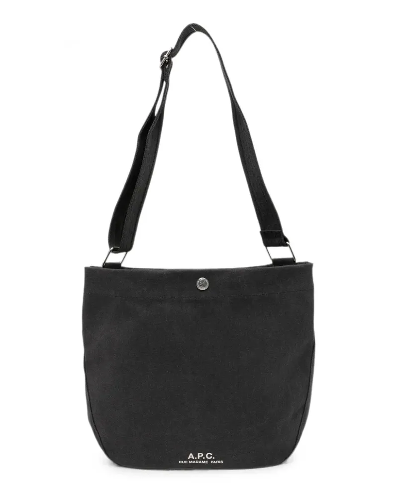 A.P.C. Journal messenger bag - Schwarz Schwarz
