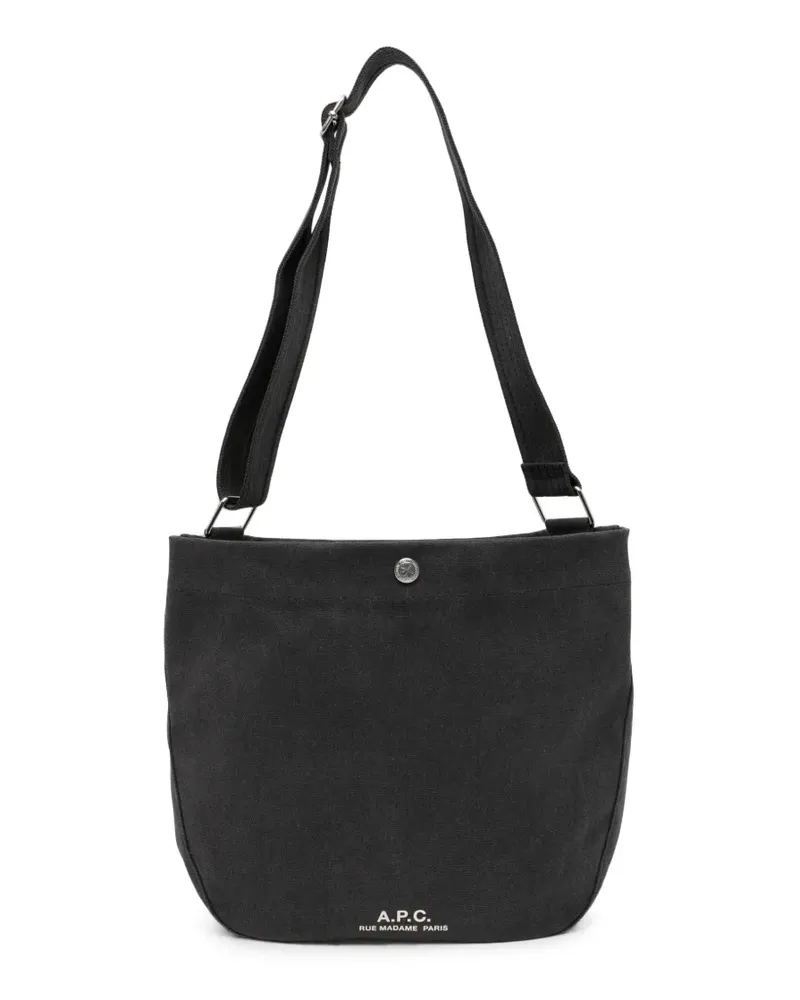 A.P.C. Journal messenger bag - Schwarz Schwarz