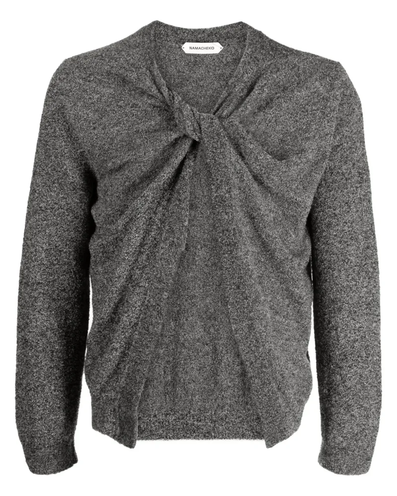 Namacheko Prender Pullover mit Knoten - Grau Grau